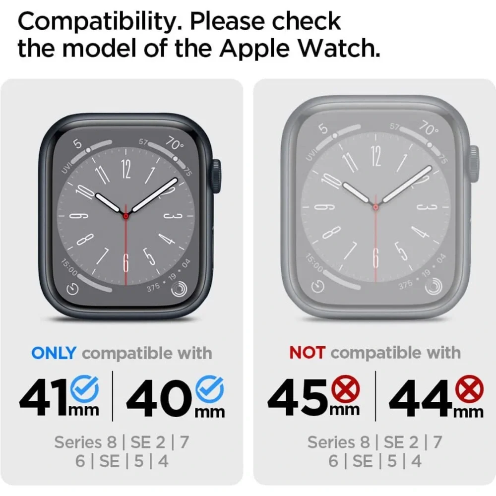 Spigen Rugged Armor Protector Designed for Apple Watch Case Series 40mm/41mm